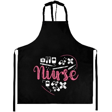 Discover Valentine's Day Nurse Heart Medical Worker Nursing Aprons