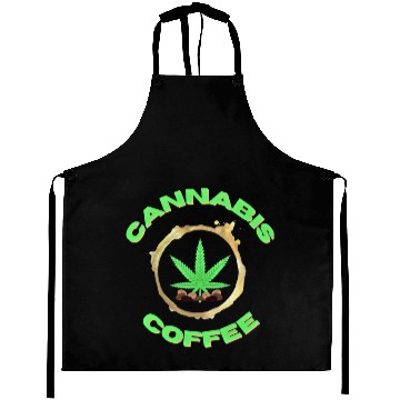 Discover CANNABIS COFFEE Cannatees Tri blend Aprons