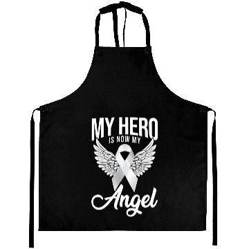 Discover Lung Cancer Ribbon Premium Aprons