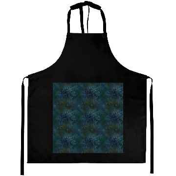 Discover Dark Floral Batik Pattern Aprons