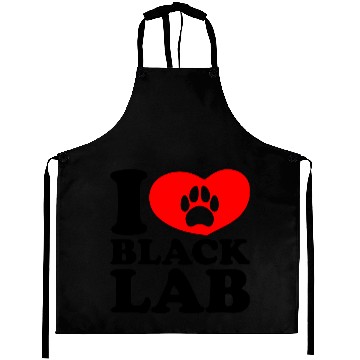 Discover I Love Black Lab Aprons