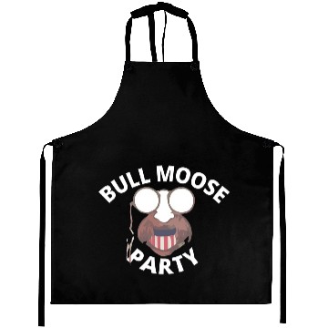 Discover Teddy Roosevelt Bull Moose Party Aprons
