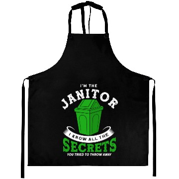 Discover Funny Janitor Quote School Custodian Aprons
