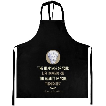 Discover Stoicism Philosophy Marcus Aurelius Quote Aprons