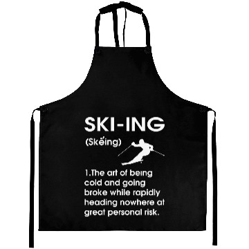Discover Funny Ski Definition Noun Quote Funny Aprons