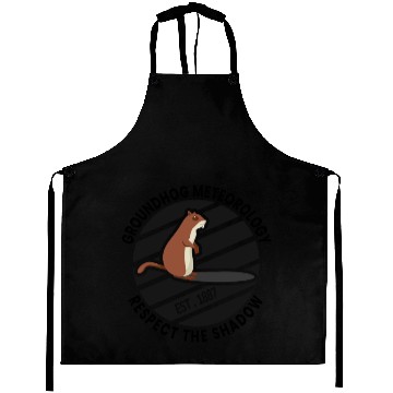 Discover Shadow Groundhog Meteorology Groundhog Day Aprons