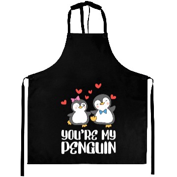 Discover You're my Penguin Valentines Day Couples Aprons