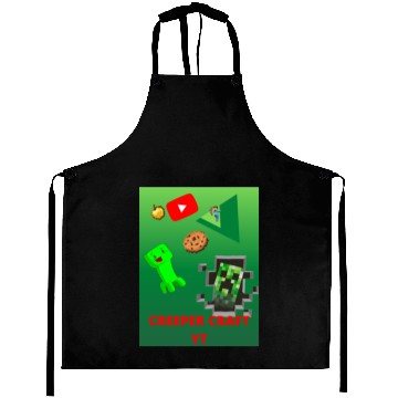Discover Creeper Craft Sticker Aprons