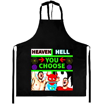 Discover HEAVEN HELL - YOU CHOOSE Aprons