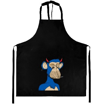 Discover Blue bored monkey Aprons