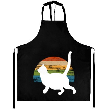 Discover Funny Chonk Cat Meme Ba Chonk a Donk 70s Vintage 5 Aprons