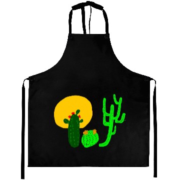 Discover Cactus life Fitted Scoop Aprons