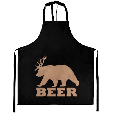 Discover Brown Beer ( bear + deer) Aprons