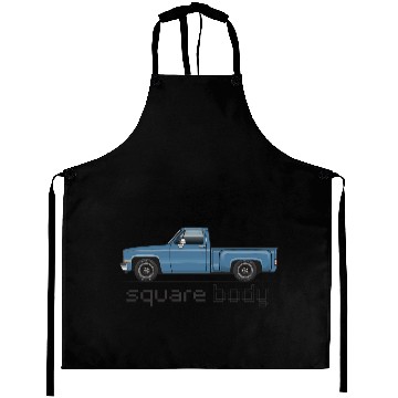 Discover Square Body Blue Aprons