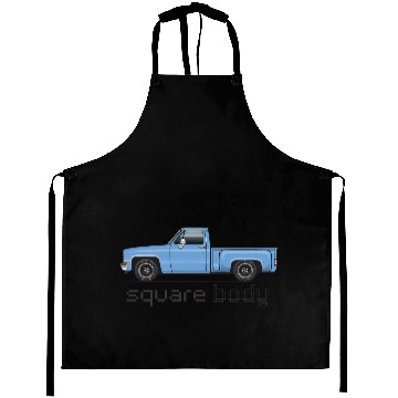Discover Square Body Light Blue Aprons