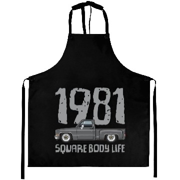 Discover 1981 Square Body Life Dark Gray Aprons