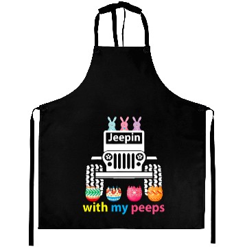 Discover Jeepin With My Peeps Rabbit Riding Jeep Gift Aprons
