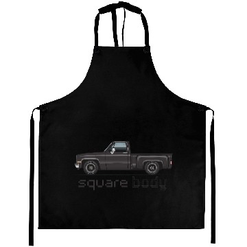 Discover Square Body Black Aprons
