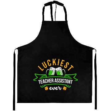 Discover Luckiest Teacher Assistant Ever Teaching Saint Aprons