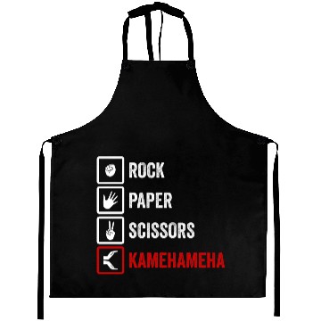 Discover ROCK PAPER SCISSORS KAMEHAMEHA Aprons