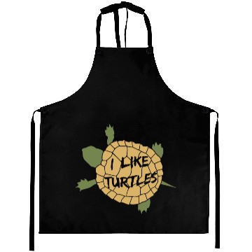 Discover I Like Turtles Aprons