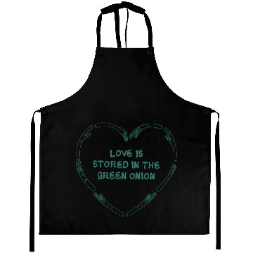 Discover love is store in the green onion Aprons