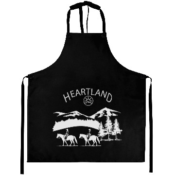 Discover heartland ranch, heartland, sunset, vintage, retro Aprons
