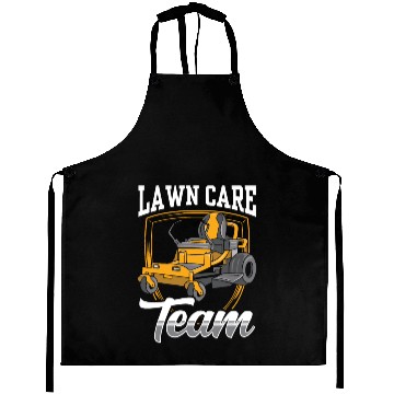 Discover Lawn Care Team Cut Mower Mowing Grass Aprons