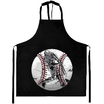 Discover Baseball Player Coach Bat And Ball Pitcher Catcher Aprons