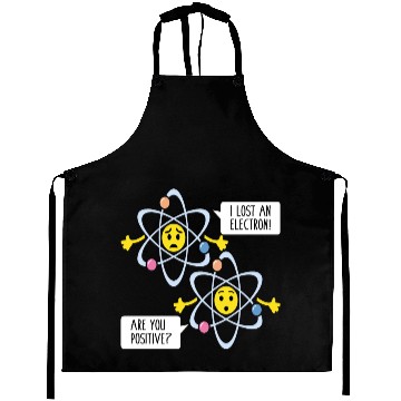 Discover Funny Electron Pun Chemistry Science Teacher Aprons