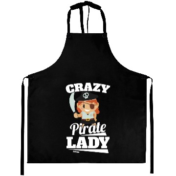 Discover Crazy Pirate Lady Aprons