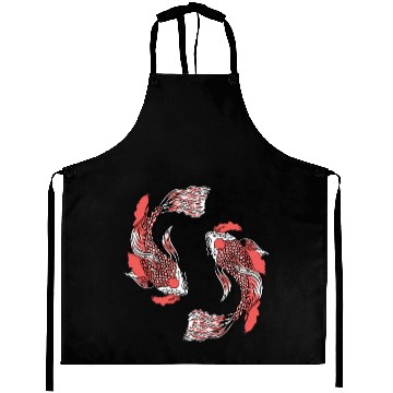 Discover Koi Fish Swirly Aprons