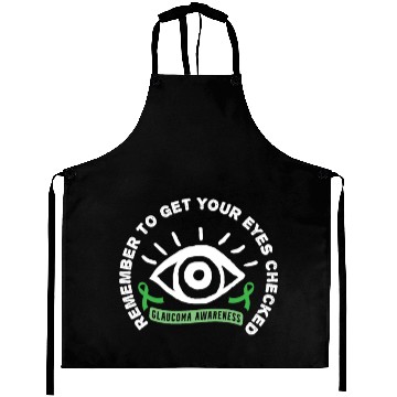 Discover Glaucoma Awareness Survivor Beat Warrior graphic Aprons