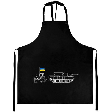 Discover Ukrainian Tractor Pulling Tank With Ukraine Flag Aprons