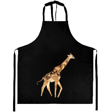 Discover Giraffe Linear Style Graphic Silhouette Aprons