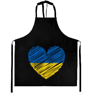 Discover I Stand With Ukraine Ukrainian Heart Flag Aprons