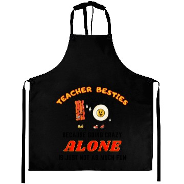 Discover Teacher Besties Funny Aprons