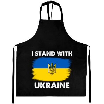 Discover I Stand with Ukraine Ukraine Flag Aprons