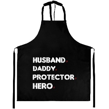 Discover HUSBAND DADDY PROTECTOR HERO Slim Fit Aprons