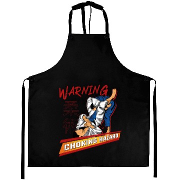 Discover Jiu Jitsu Warning Choking Hazard Aprons
