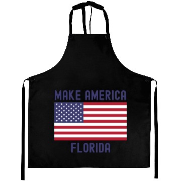 Discover Make America Florida American Flag DeSantis 2024 Aprons