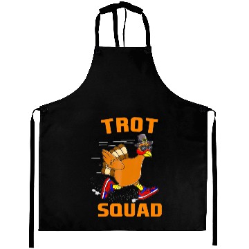 Discover Turkey Trot Squad Funny Thanksgiving Day Run Aprons