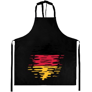 Discover Germany flag waves Aprons