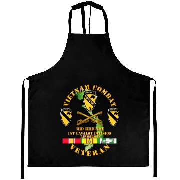 Discover Army Vietnam Combat Cavalry Veteran w Support Brig Aprons