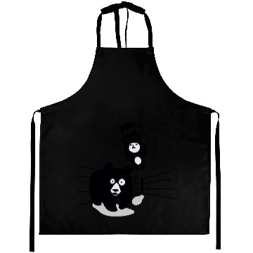 Discover Panda vs Grizzly in wrestling ring. Kung fu Aprons