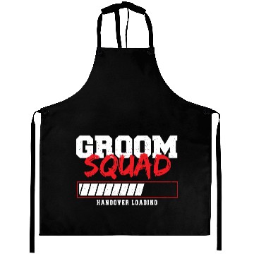 Discover Groom Squad Hangover Loading - Marriage Aprons