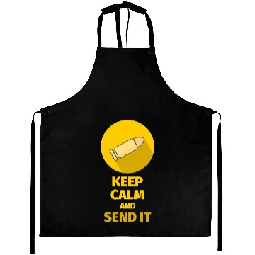 Discover KEEP CALM AND SEND IT Aprons