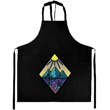 Discover Hiking Mountains Alps gift sport Aprons