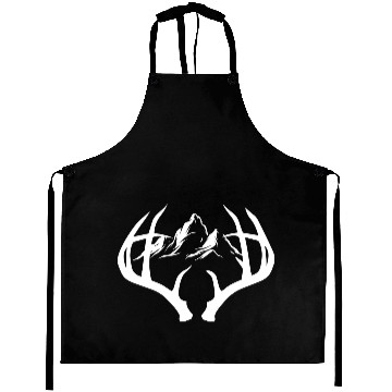 Discover Deer Forest Mountain Nature Outdoor Aprons