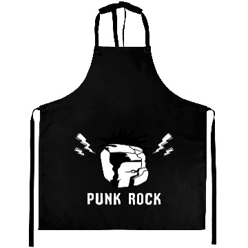 Discover Funny Punk Rock Music Meme Aprons